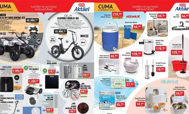 BİM Aktüel Ürünler: 23-26 Temmuz Neler Satışta? img
